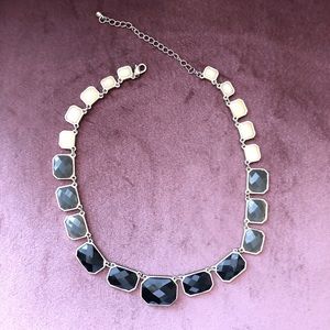 Jeweled ombré collar necklace